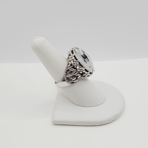 Silver Abalone Shell Ring - Picture 10 of 11